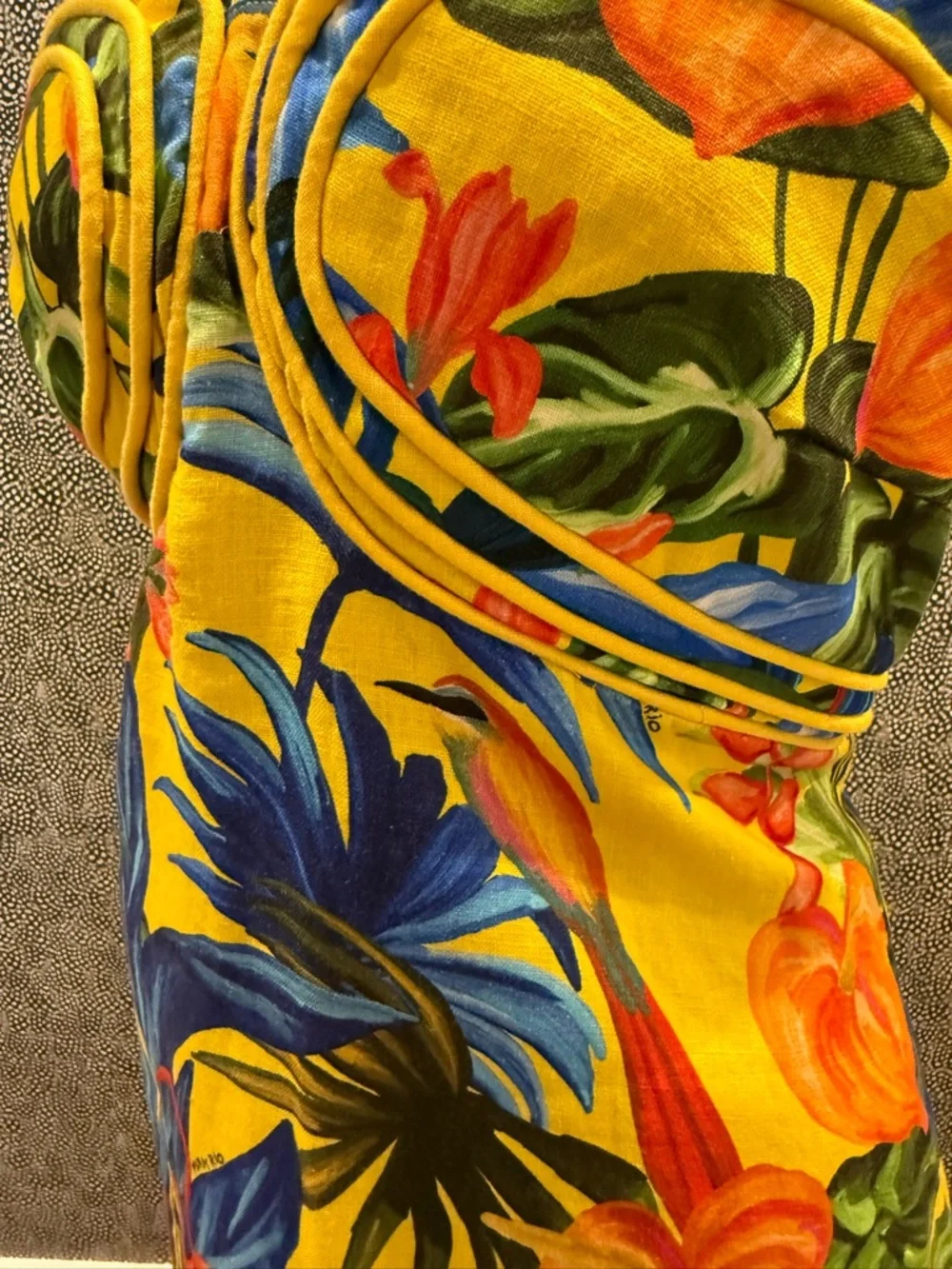 Farm Rio Bright Nature Linen Halter Dress - Picture 6 of 12